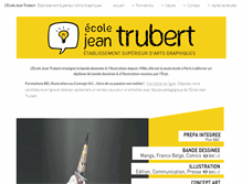 Tablet Screenshot of ecolejeantrubert.com